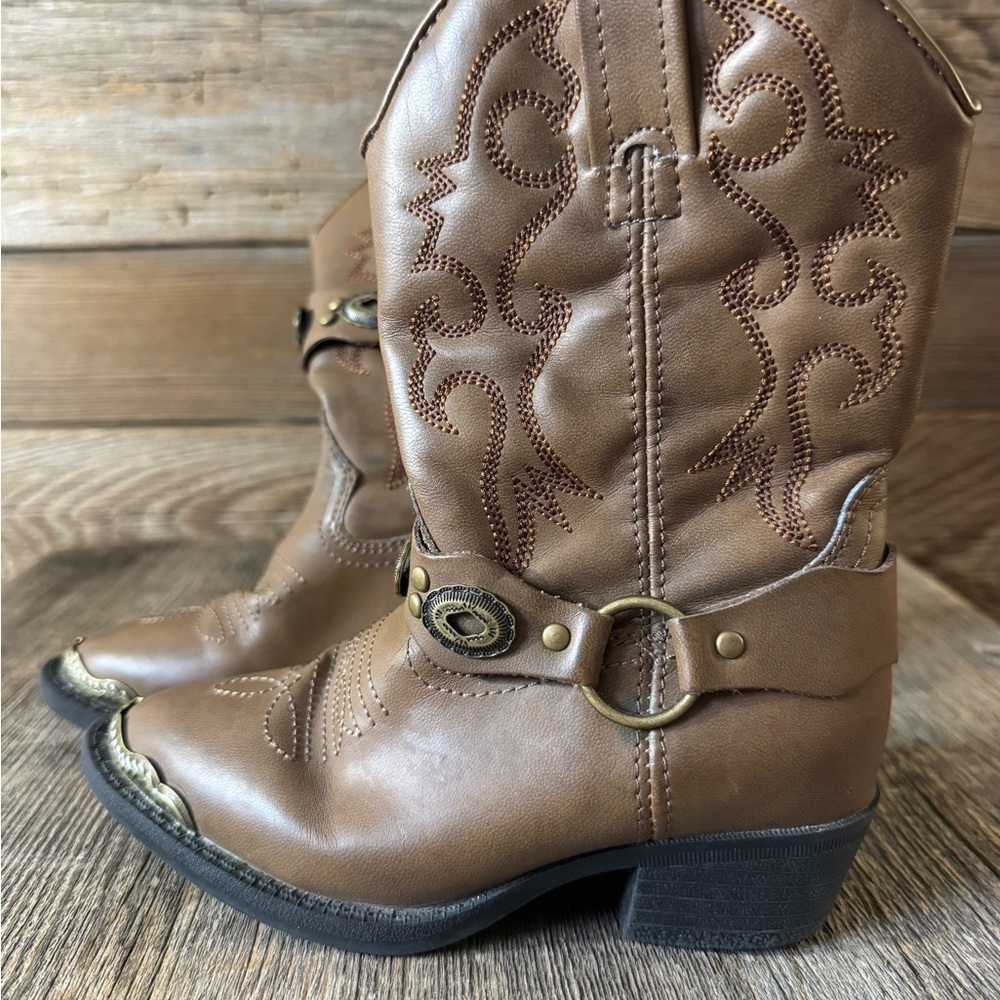 Dingo Kids' Brown Leather Boots